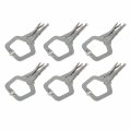 Kimllier 6pcs C-clamp 11 Inch Heavy-duty Locking Pliers Swivel Pads Alloy Steel Heavy Duty C-type Plier Table And Tool Vise 