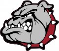 Stickertalk Left Facing Maroon Collared Bulldog Sticker 