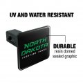North Dakota Secondary Logo Tow Trailer Hitch Cover Plug Insert