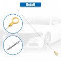 X Autohaux Engine Oil Level Indicator Dipstick For Chevrolet Silverado 2500 Hd 2001-2006 Classic 2007 Yellow