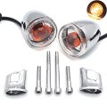 Httmt- Clear Rear Turn Signal Light Indicator Narrow Bracket For H-d 07-08 Fxdb 02-05 Fxdwg Fxst P N Mt224020st-cd 224021-cd Cl 