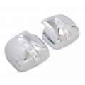 Kadore For Toyota Hiace Commuter Van 2005-2017 Chrome Led Side Mirrors Housing Manual Hand Adjust 2-pc
