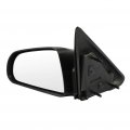 Ocpty Black Left Side Mirror Fit For 2006-2009 Mitsubishi Raider Textured Glass Manual Non-folding