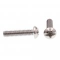 Prime-line Machine Screw Round Head Slotted Phillips Combo 8-32 X 3 4 In Grade 18-8 Stainless Steel Pack Of 100