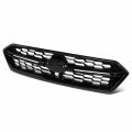 Su1200185 Factory Style Front Grill Grille Assembly With Shell And Honeycomb Mesh Insert For Subaru Wrx Sti 2018 Polished Black 