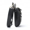 Ihreesy Genuine Leather Drop Leg Bag Waist Fanny Pack Canvas Men Women Multi-pockets Pouch For Outdoor Bike Motorcycle Cycling