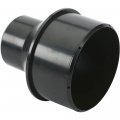 W1044 4 In To 2 5 Reducer Black Plastic Dust Collection Adapter For Shop Vacuum Hose