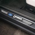 Ipick Image For Ford F-150 2015 Up Real Carbon Fiber 4 Pcs Universal Door Sill Step Protector Guard Decal Plates Plate