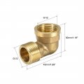 Uxcell Brass Pipe Fitting 90 Degree Street Elbow G1 2 Male X Female