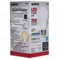 Satco 4 31 Inch 11 5w A19 Led Medium Base Replacement Lamp-5000 Color Temperature-frosted Finish