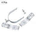 Uxcell 3 Emt Strut Clamps Steel For Rigid Conduit And Pipe 4pcs Universal With Bolt Nut