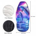 Dujiea Dolphins Moon Car Front Seat Covers 2 Pcs Universal Autos Only Vehicle Bucket Seat Protectors Fit For Most Suv Sedan And