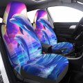 Dujiea Dolphins Moon Car Front Seat Covers 2 Pcs Universal Autos Only Vehicle Bucket Seat Protectors Fit For Most Suv Sedan And
