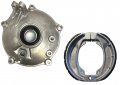 Rear Brake Shoe Plate Panel Shoes Compatible With 1997-up Trx 250 Recon