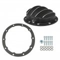 Gxywady 10 Bolts Differential Cover 8 5 And 6 Ring Gear Diff Cast Aluminum Black Replacement For Che-vy G M 1964-up