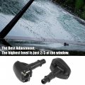 X Autohaux 3pcs Front Windshield Wiper Washer Nozzle Spray Jet Kit 8265a083 For Mitsubishi Lancer Evo 1995-2005 Montero Pajero