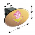 Wonder Woman 80th Pink Power Oval Tow Trailer Hitch Cover Plug Insert