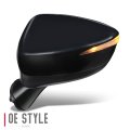 Ma1320216 Factory Style Driver Left Side Mirror Manual Folding Power Adjust Turn Signal Blind Spot Detection Compatible With