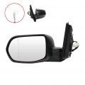 Driver Side View Mirror For 2012-2016 Honda Cr-v Black Textured Power Abs