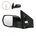 Driver Side View Mirror For 2012-2016 Honda Cr-v Black Textured Power Abs
