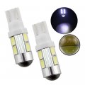 Grandview 10pcs 300 Lumens T10 2825 W5w 194 175 168 5730 10-smd Lens Led Bulbs License Plate Door Courtesy Interior Map Dome