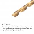 Uxcell M6 X 1 Spiral Flute Tap And 5 0mm Twist Drill Bit Set Metric Titanium Plated 6542 High Speed Steel Machine Threading