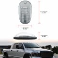 Nslumo Led Cab Marker Light Housings Compatible W 2003-2018 Dodge Ram 1500 2500 3500 Pickup Front Roof Mounted Covers Clear