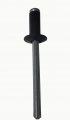 3 16 Dia X 376- 500 Grip Range Aluminum Rivet With Steel Mandrel Dome Head Black Finish Pack Of 100 Pieces 