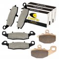 Caltric Front And Rear Brake Pads Compatible With Kawasaki Er650 Ex650 Er-6n Er-6f 2006-2015