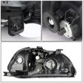 Ho2502110 Oe Style Driver Left Side Chrome Housing Headlight Lamp Compatible With Honda Civic 96-98