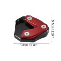 1 Set Motorcycle Kickstand Extension Enlarger Pad Side Stand Support Plate Black Red For Honda Cb1300 2020-2023