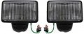 Evan Fischer Fog Light Lamp Set Assembly For 1987-1996 Jeep Cherokee 1987-1995 Wrangler 1987-1992 Comanche With Bulb Front 