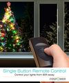 Wireless Remote Control Outlet Fospower 2s 80ft Range Heavy Duty Weatherproof Outdoor Indoor Electrical Switch 3-prong Plug-in 