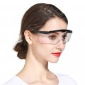 Hanchs Safety Goggles Adjustable Wide-vision Protective Glasses With Sunglass Case Lightweight Fog-proof 15 Black 
