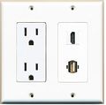 Riteav 2 X 15 Amp25v Power Outlet Hdmi And 1 Usb A-a 