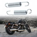 X Autohaux 2 Pcs Universal 80mm Length Motorcycle Brake Pedal Return Spring Side Kickstand Silver Tone Metal