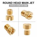 Anxingo 5mm Round Head Main Jet For Gy6 50cc 139qmb Scooter Moped Keihin Carb 82-105 10 Pcs
