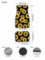 Pensura Tribal Kokopelli Car Accessories Set Front Back Seat Covers Steering Wheel Cushion Seatbelt Pads Floor Mats Washable