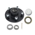 5 On 4 Trailer Hub Kit Replacement For 3500 Lbs 84 Spindle With Bearing 5 Pieces Set 1-3 8 L68149 And 1-1 16 L44649 