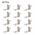 Uxcell Shelf Support Peg 5mm L-shaped Furniture Cabinet Closet Bracket Pegs With Hole For Kitchen Book Shelves Supplies 40pcs