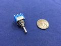 1 Piece Blue On-off-on Momentary Mini Toggle Switch 4 Mount C8 