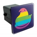 Rainbow Striped Peep Tow Trailer Hitch Cover Plug Insert