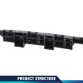 Front Bumper Brackets For Honda Accord 2003 2004 2005 2006 2007 Pair Left And Right Side Abs Material Black