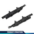 Front Bumper Brackets For Honda Accord 2003 2004 2005 2006 2007 Pair Left And Right Side Abs Material Black