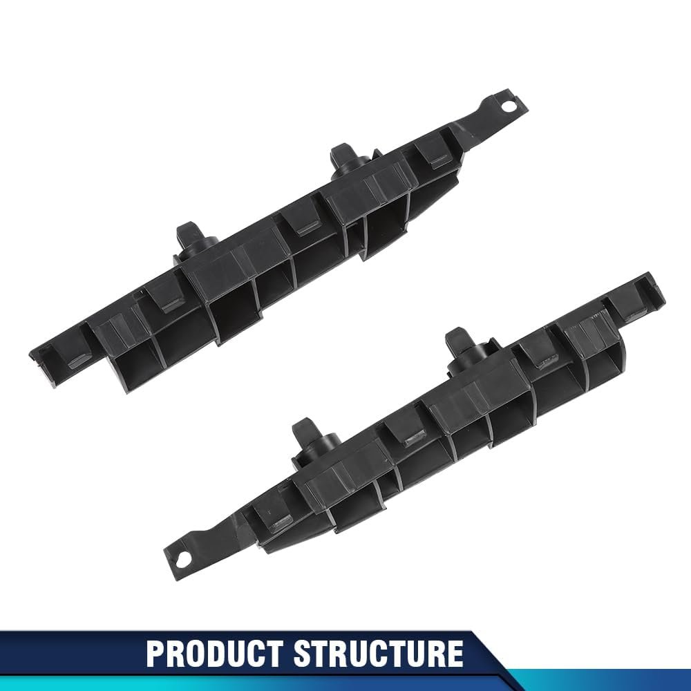 Front Bumper Brackets For Honda Accord 2003 2004 2005 2006 2007 Pair Left And Right Side Abs Material Black