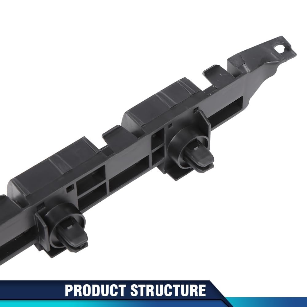 Front Bumper Brackets For Honda Accord 2003 2004 2005 2006 2007 Pair Left And Right Side Abs Material Black