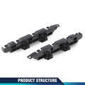 Front Bumper Brackets For Honda Accord 2003 2004 2005 2006 2007 Pair Left And Right Side Abs Material Black