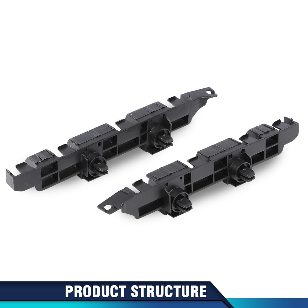 Front Bumper Brackets For Honda Accord 2003 2004 2005 2006 2007 Pair Left And Right Side Abs Material Black