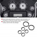 Speedometer Trim Rings Cover Motorcycle Instrument Board Gauge Burst Bezel Kit Ring