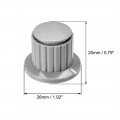 Uxcell Plastic Potentiometer Rotary Knob 4mm Insert Shaft 26x20mm Gray 10pcs